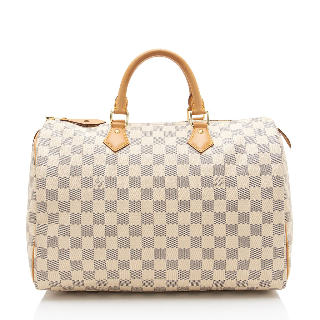 Louis Vuitton Damier Azur Speedy 35 Satchel