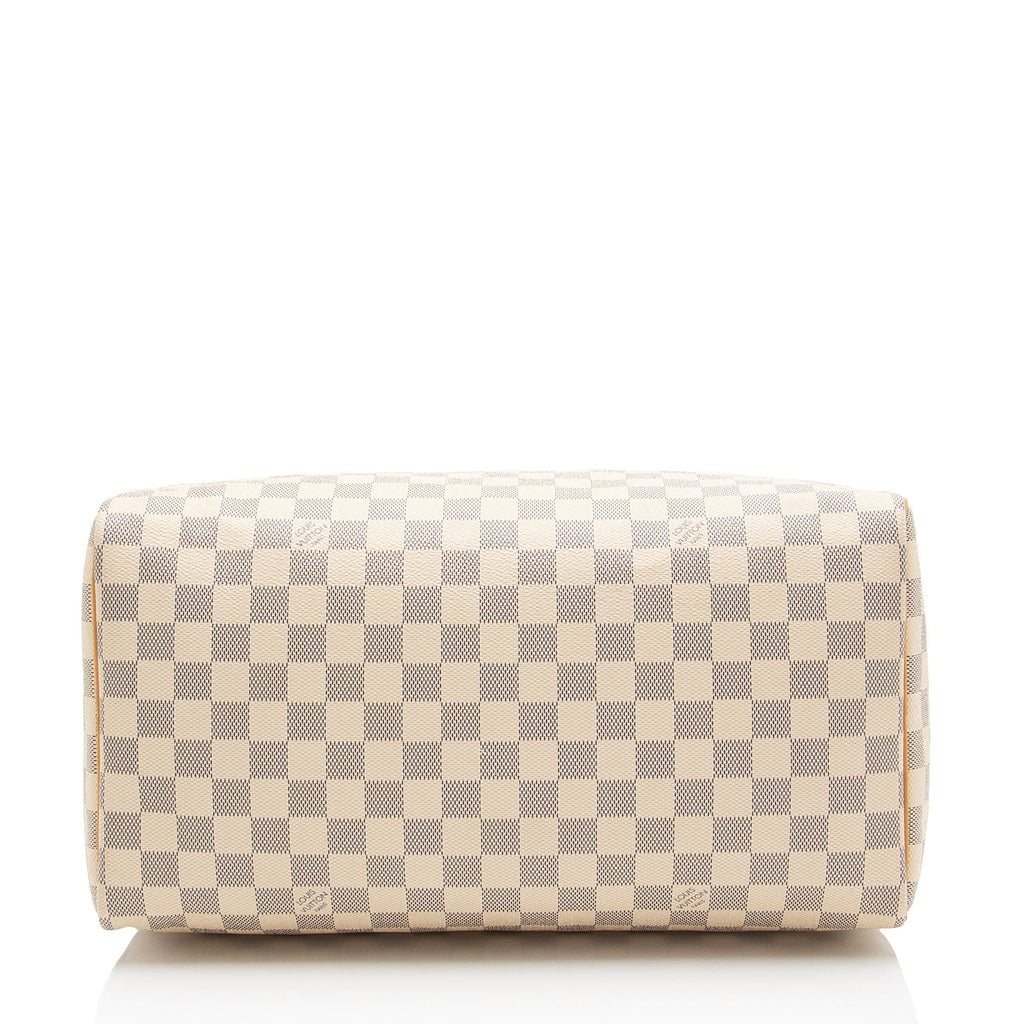Louis Vuitton Damier Azur Speedy 35 Satchel