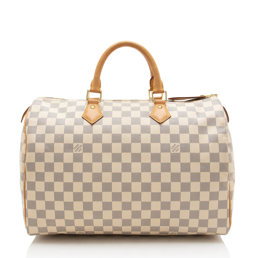 Louis Vuitton Damier Azur Speedy 35 Satchel
