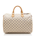 Louis Vuitton Damier Azur Speedy 35 Satchel