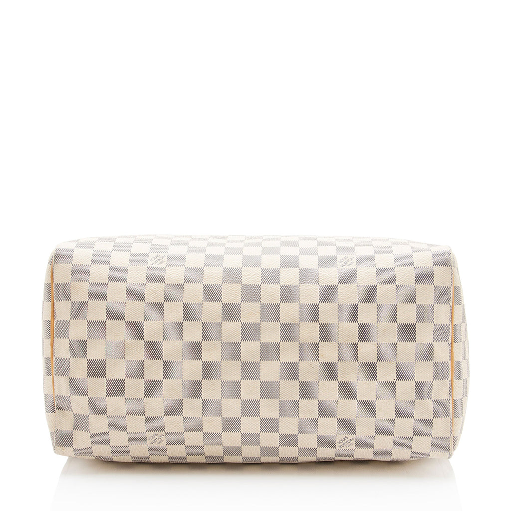 Louis Vuitton Damier Azur Speedy 35 Satchel