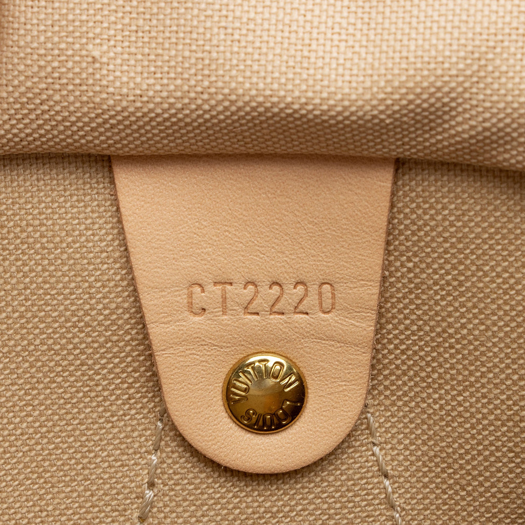 Louis Vuitton Damier Azur Speedy Bandouliere 25 Satchel (SHF-CfGVyC)