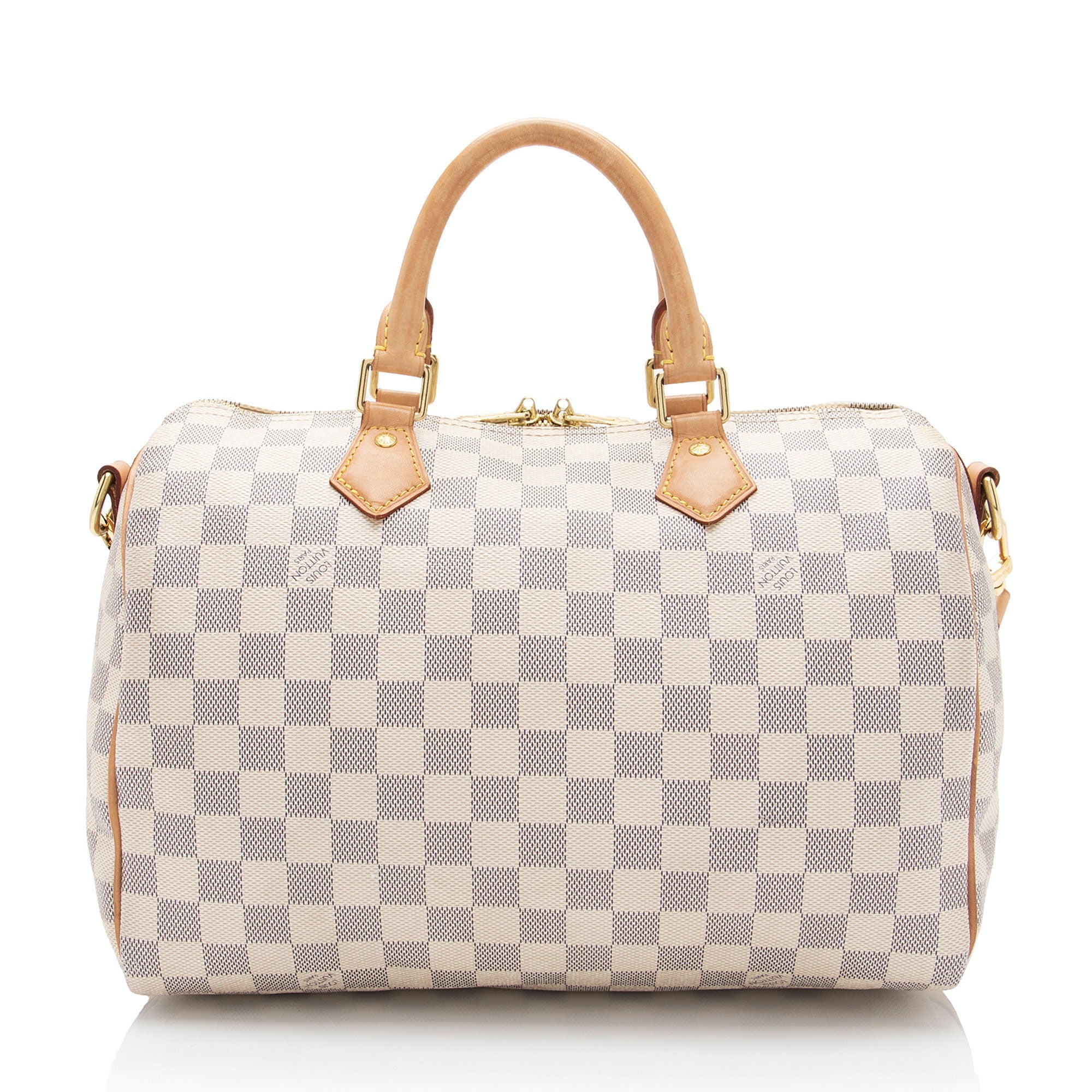 Louis Vuitton Damier Azur Speedy Bandouliere 30 Satchel (SHF-4DjdZg)