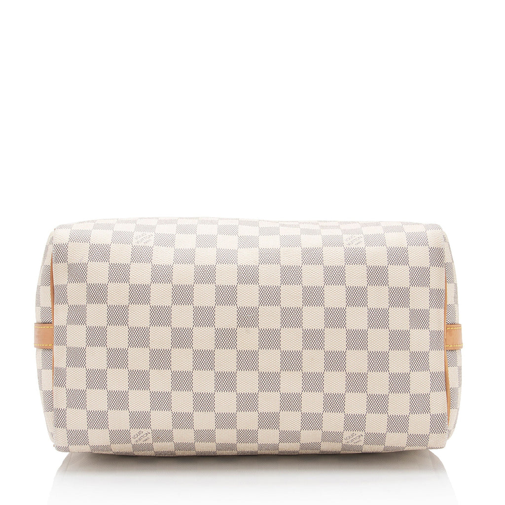 Louis Vuitton Damier Azur Speedy Bandouliere 30 Satchel (SHF-4DjdZg)