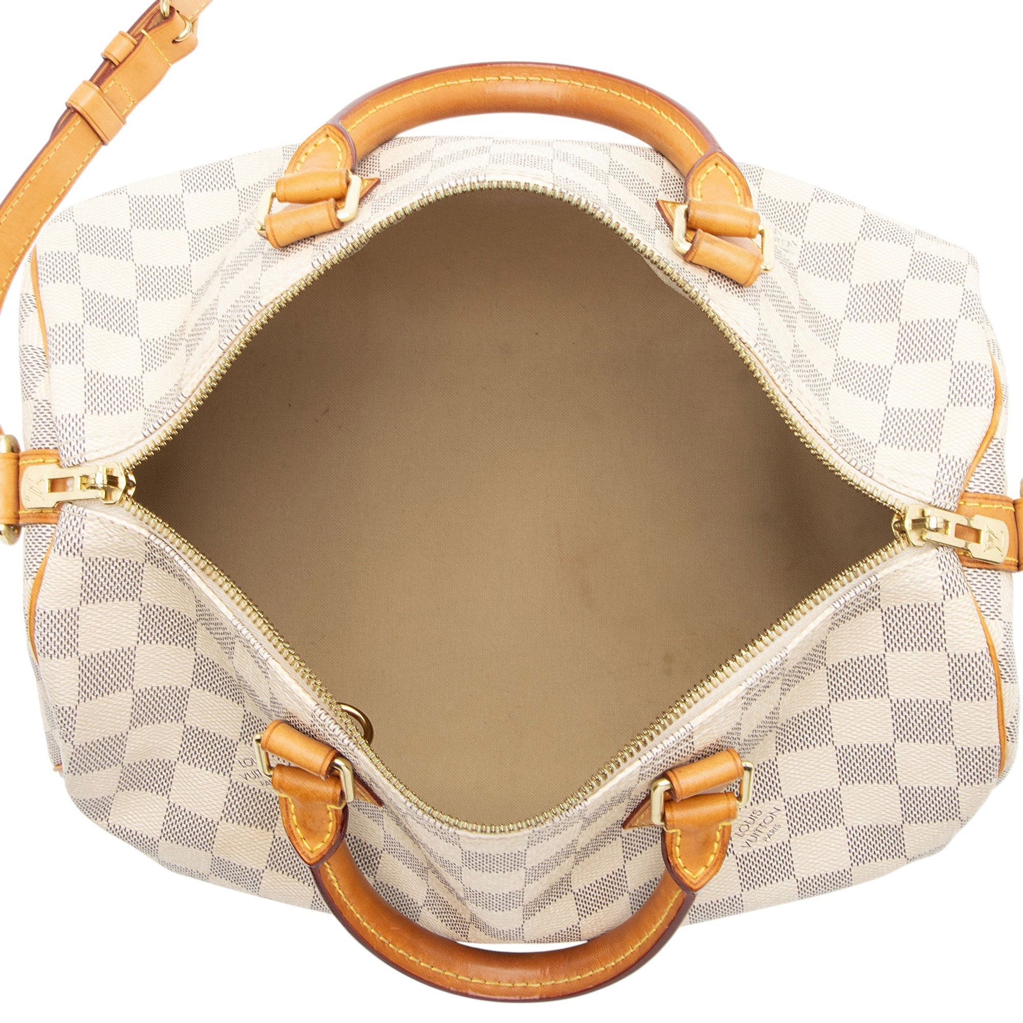 Louis Vuitton Damier Azur Speedy Bandouliere 30 Satchel