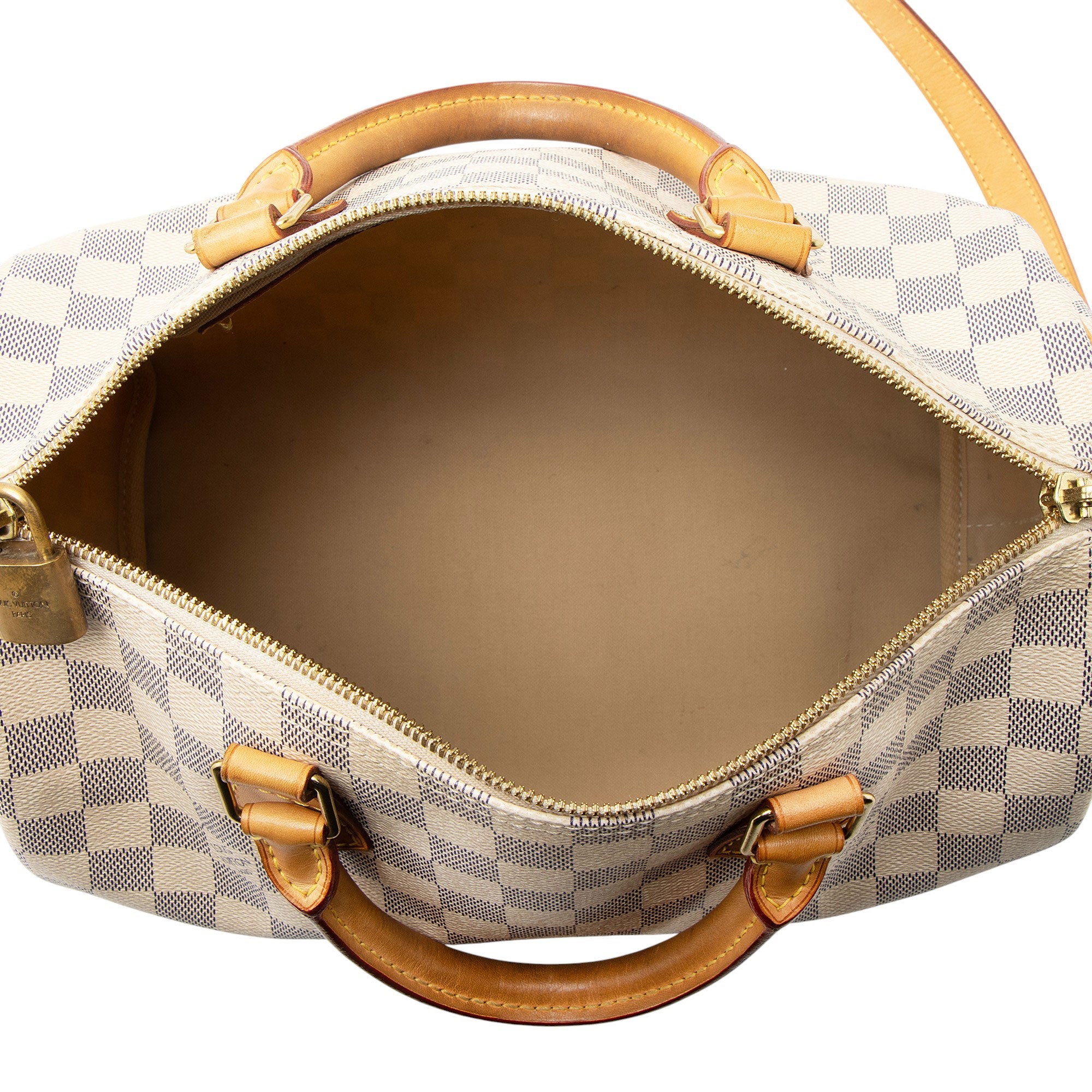 Louis Vuitton Damier Azur Speedy Bandouliere 30 Satchel