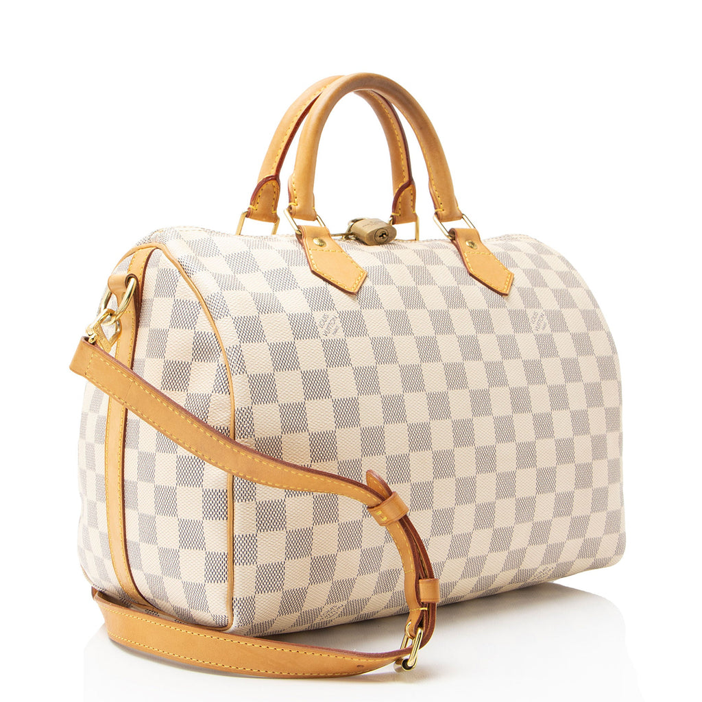 Louis Vuitton Damier Azur Speedy Bandouliere 30 Satchel