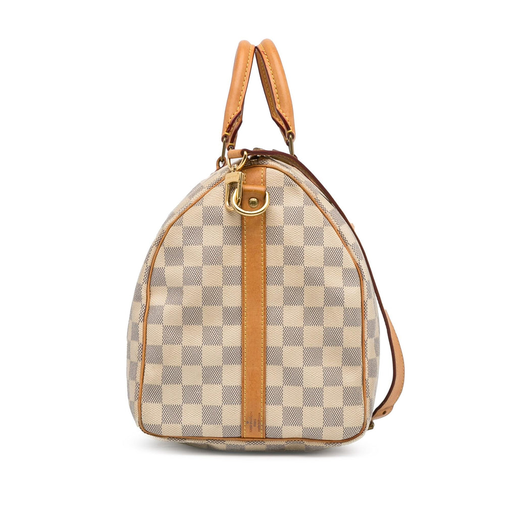 Louis Vuitton Damier Azur Speedy Bandouliere 35 (SHG-Zy55wa)