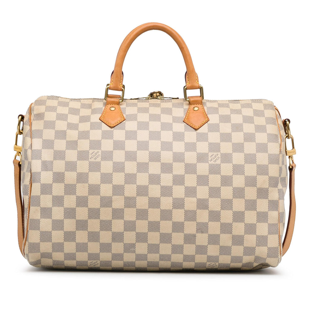 Louis Vuitton Damier Azur Speedy Bandouliere 35 (SHG-Zy55wa)