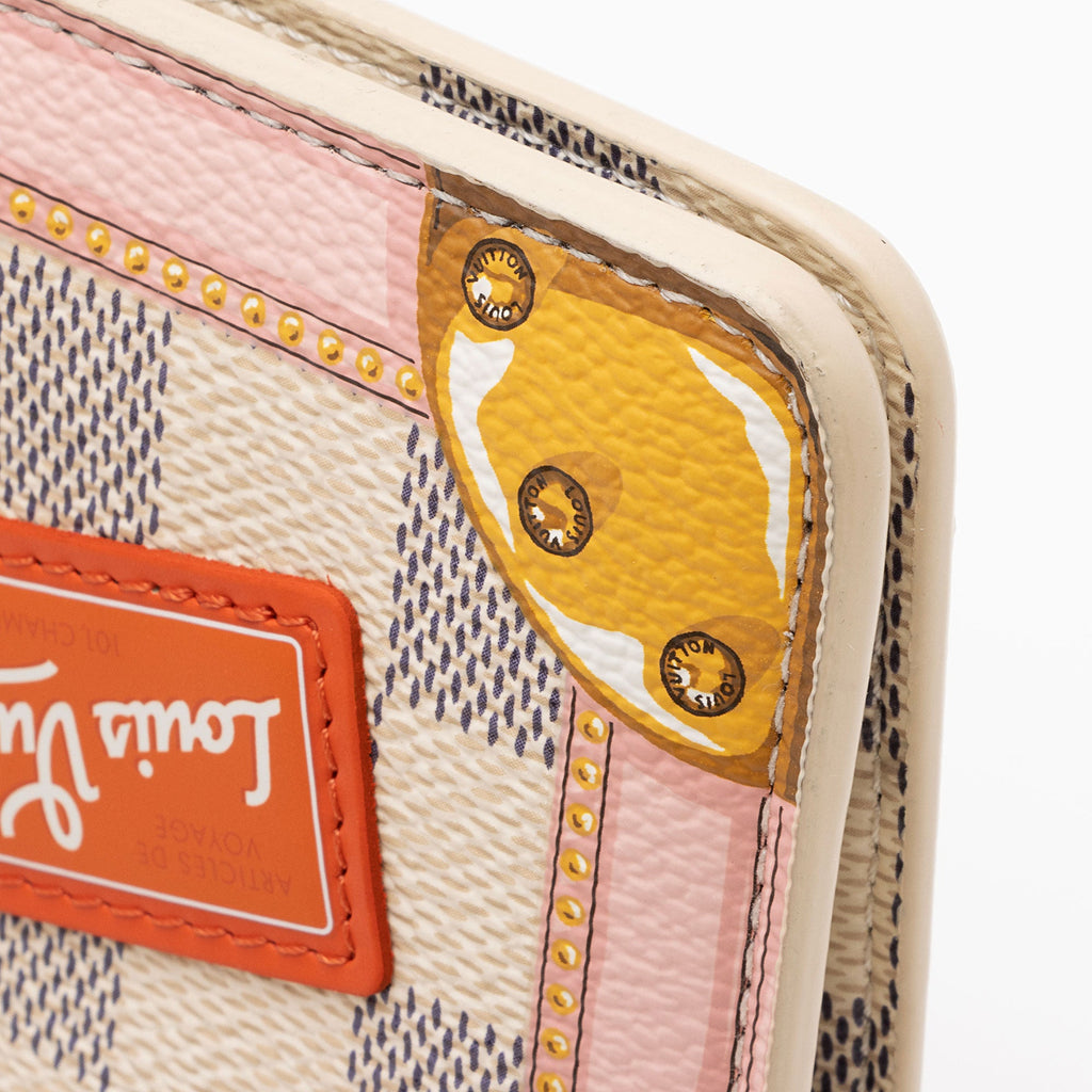 Louis Vuitton Damier Azur Summer Trunk Pochette Weekend Crossbody Bag (SHF-6YST27)