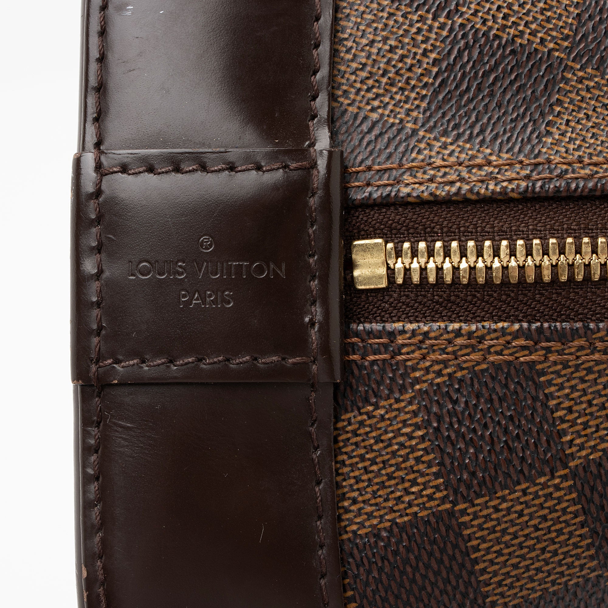 Louis Vuitton Damier Ebene Alma MM Satchel (SHF-x7hOgn)