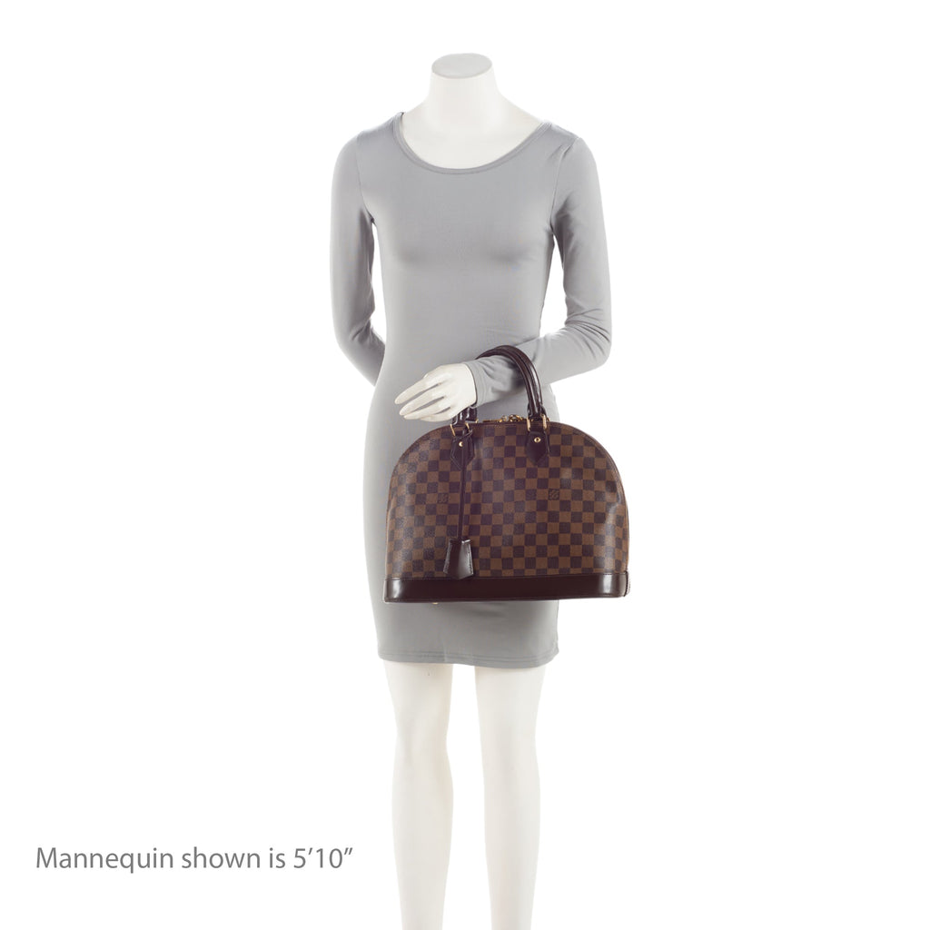 Louis Vuitton Damier Ebene Alma MM Satchel (SHF-x7hOgn)