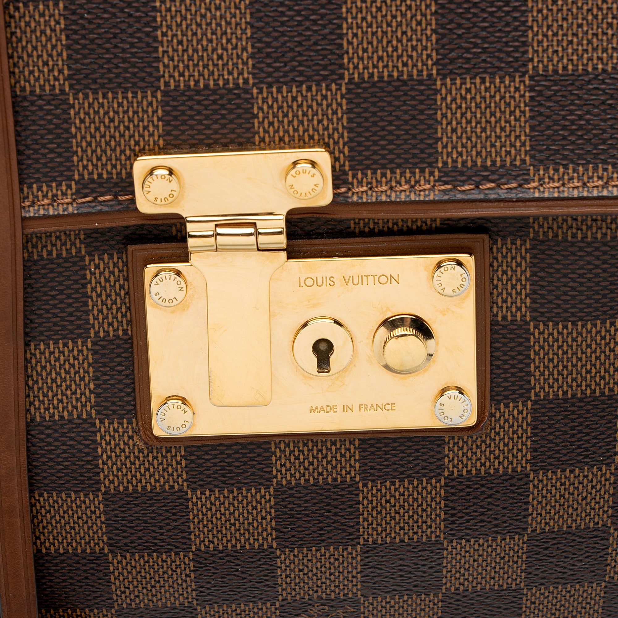 Louis Vuitton Damier Ebene Ascot Satchel