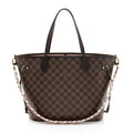 Louis Vuitton Damier Ebene Braided Neverfull MM NM Tote