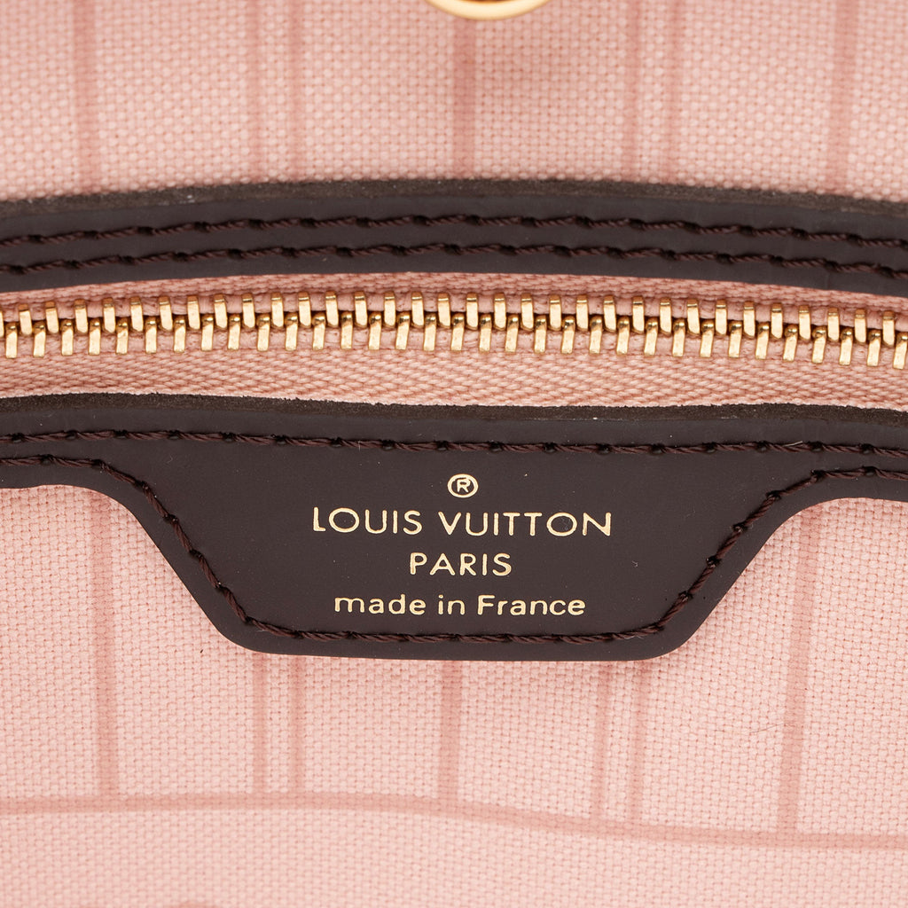 Louis Vuitton Damier Ebene Braided Neverfull MM NM Tote