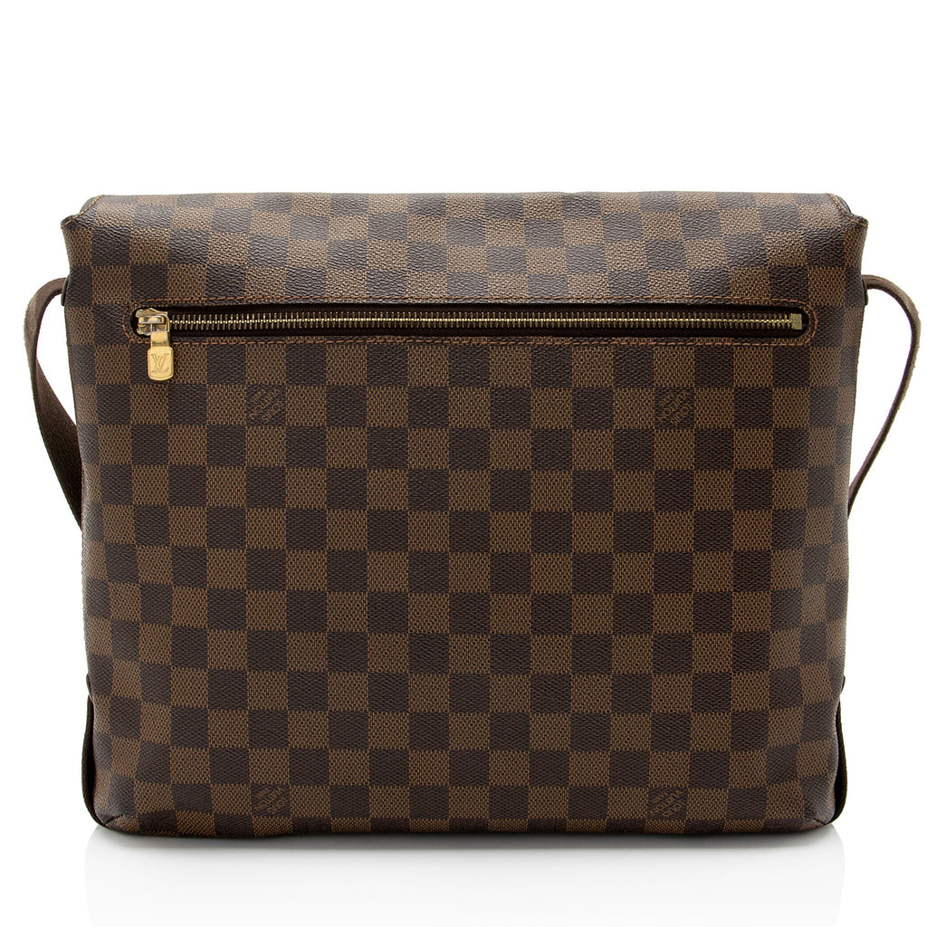 Louis Vuitton Damier Ebene Brooklyn MM Messenger Bag (SHF-4EzJH2)