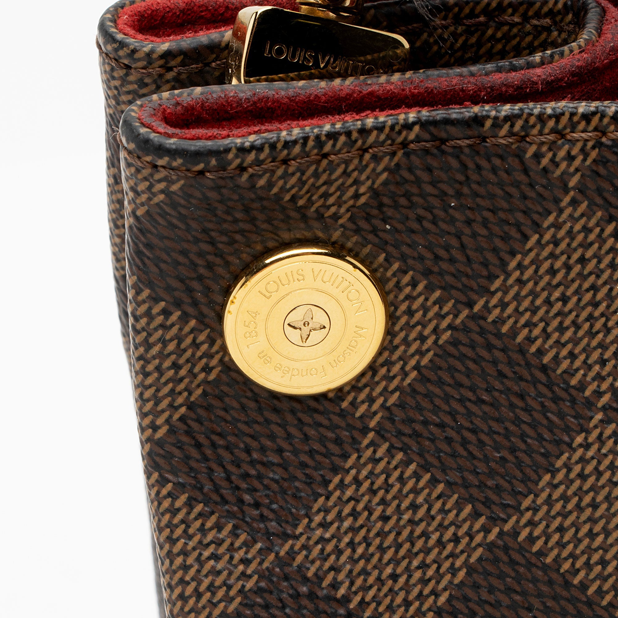 Louis Vuitton Damier Ebene Caissa Hobo (SHF-4QYhN7)