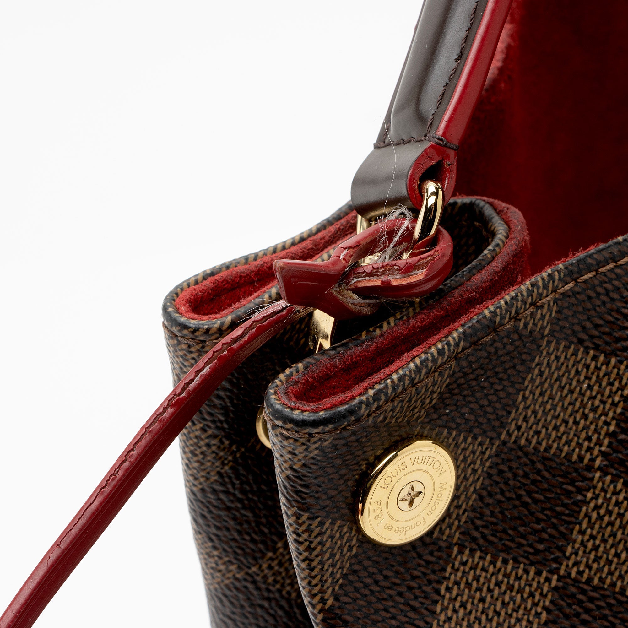 Louis Vuitton Damier Ebene Caissa Hobo (SHF-4QYhN7)