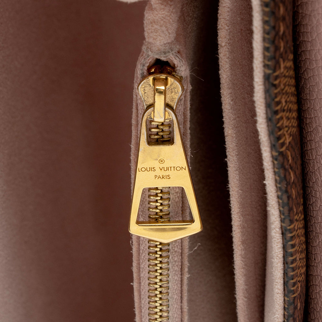 Louis Vuitton Damier Ebene Calfskin Clapton PM Shoulder Bag (SHF-XlUAPG)