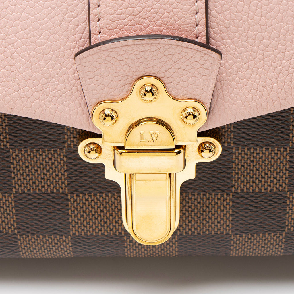 Louis Vuitton Damier Ebene Calfskin Clapton PM Shoulder Bag