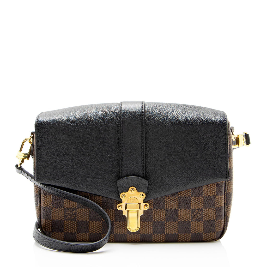 Louis Vuitton Damier Ebene Calfskin Clapton PM Shoulder Bag
