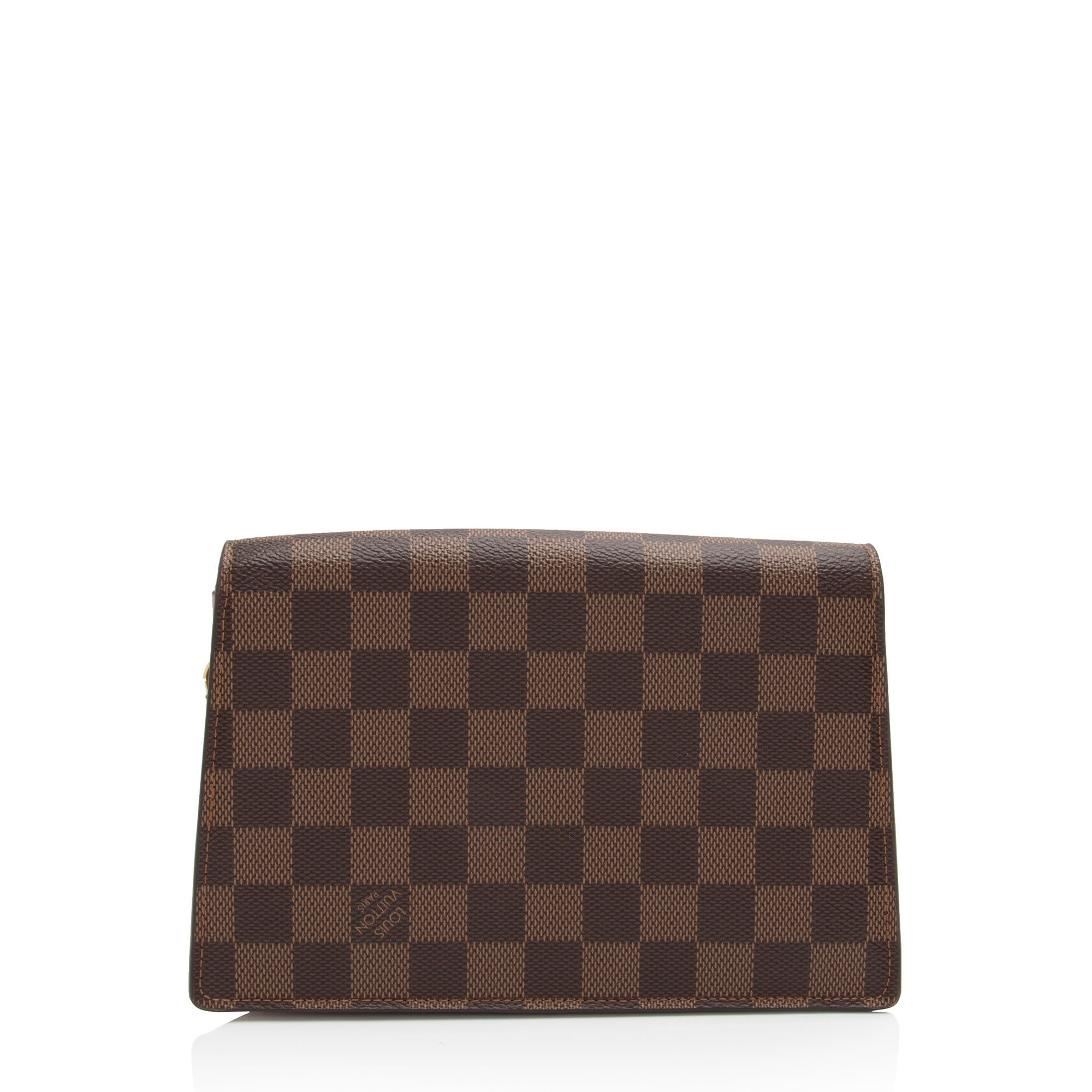 Louis Vuitton Damier Ebene Croisette Chain Wallet (SHF-jG6Izv)