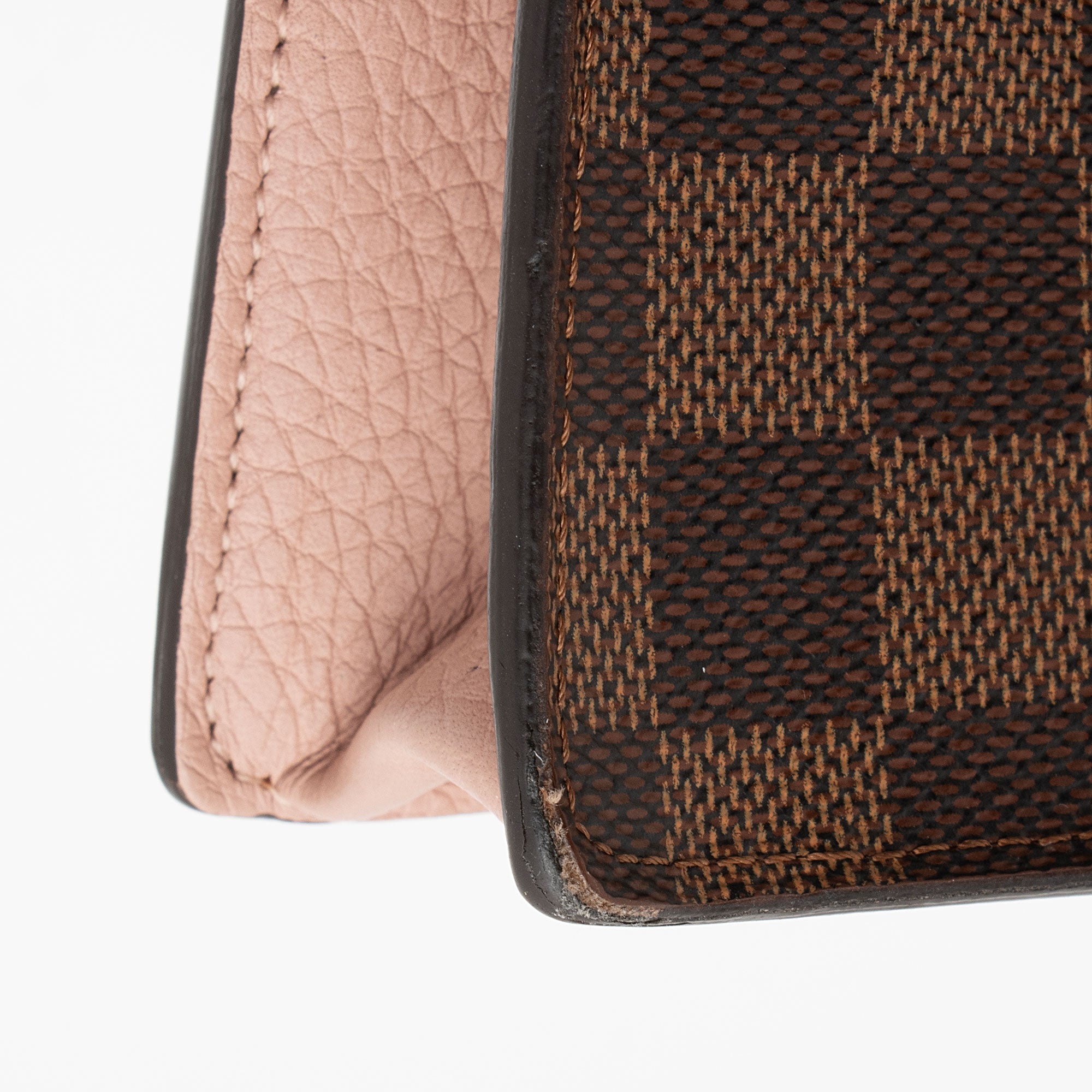 Louis Vuitton Damier Ebene Croisette Chain Wallet (SHF-jG6Izv)