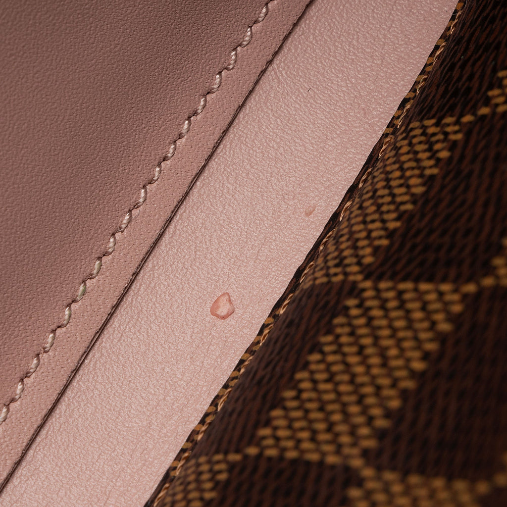 Louis Vuitton Damier Ebene Croisette Chain Wallet