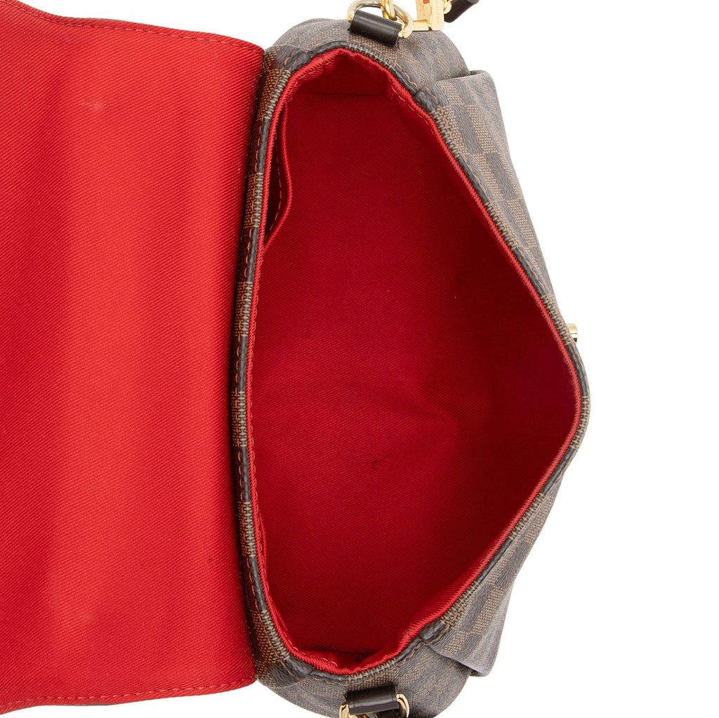Louis Vuitton Damier Ebene Croisette Shoulder Bag (SHF-0uTvwU)