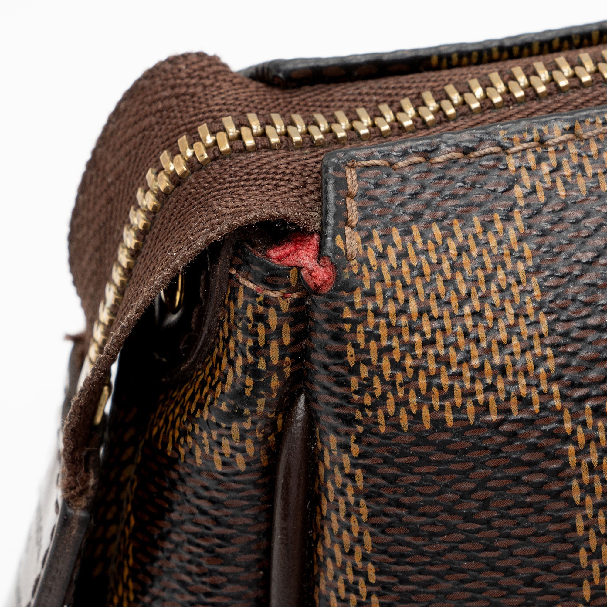 Louis Vuitton Damier Ebene Eva Clutch (SHF-1Jabzz)
