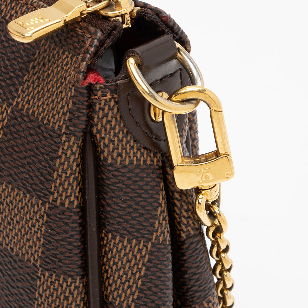 Louis Vuitton Damier Ebene Eva Clutch - FINAL SALE (SHF-N7lj6C)