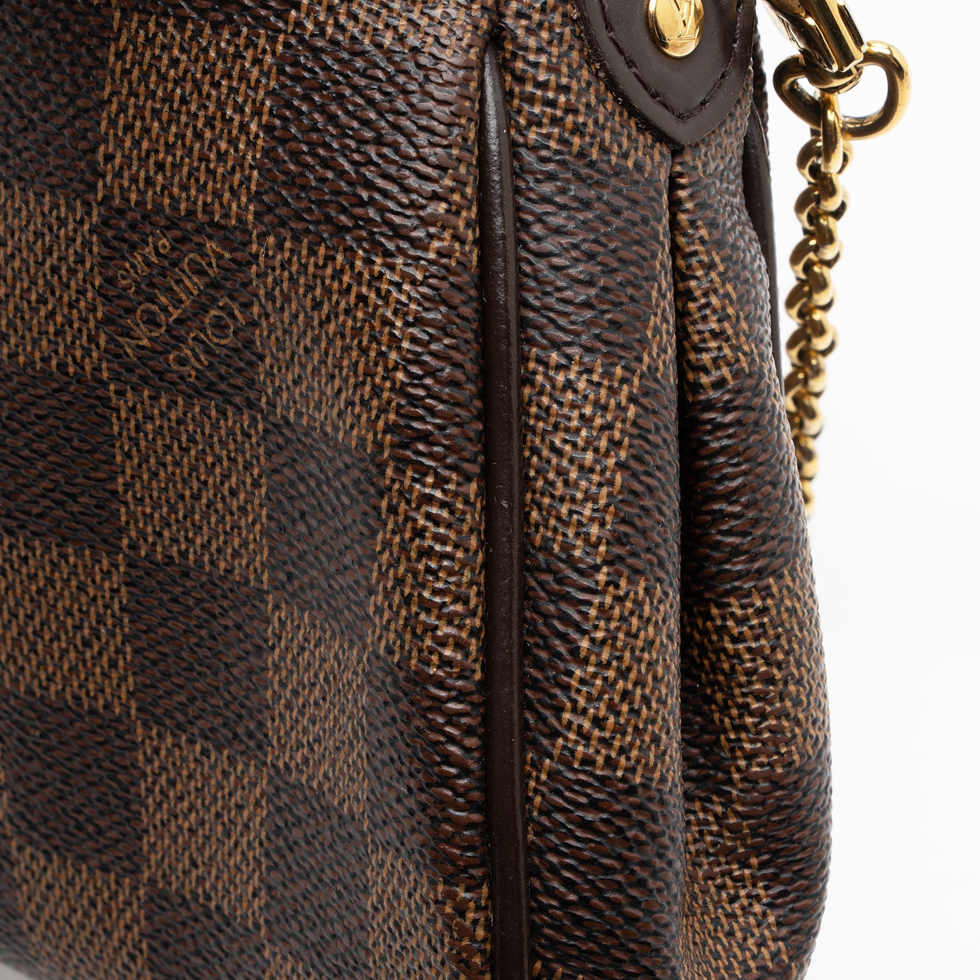 Louis Vuitton Damier Ebene Eva Clutch (SHF-qfvFo6)