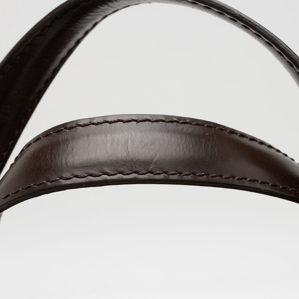 Louis Vuitton Damier Ebene Evora MM Shoulder Bag (SHF-iUlOcy)