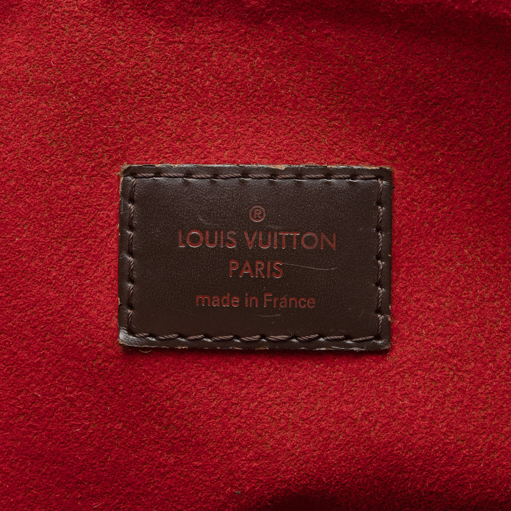 Louis Vuitton Damier Ebene Evora MM Shoulder Bag (SHF-iUlOcy)