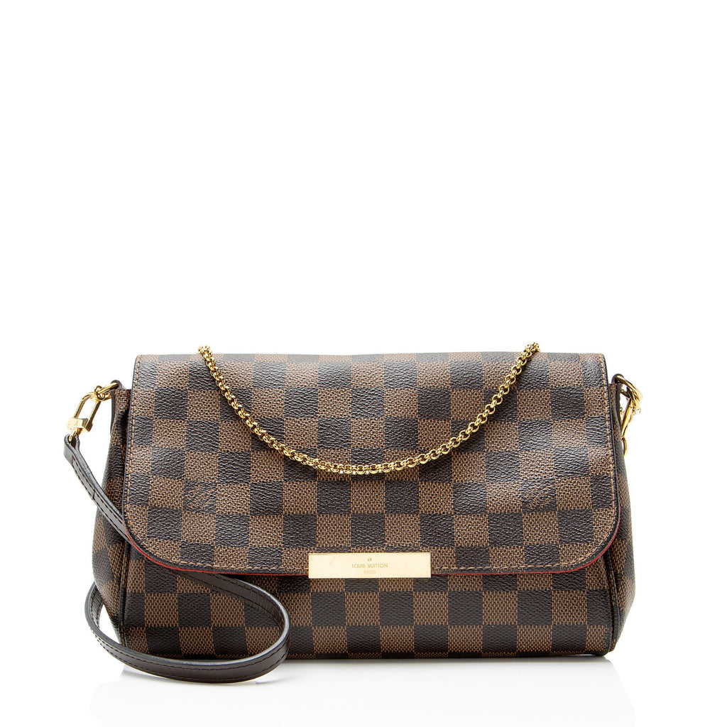 Louis Vuitton Damier Ebene Favorite MM Shoulder Bag