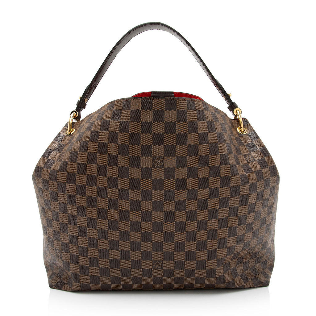 Louis Vuitton Damier Ebene Graceful MM Hobo (SHF-qo7SRC)