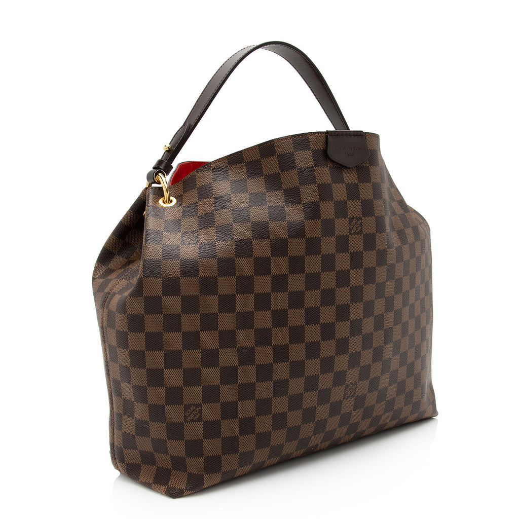 Louis Vuitton Damier Ebene Graceful MM Hobo (SHF-qo7SRC)