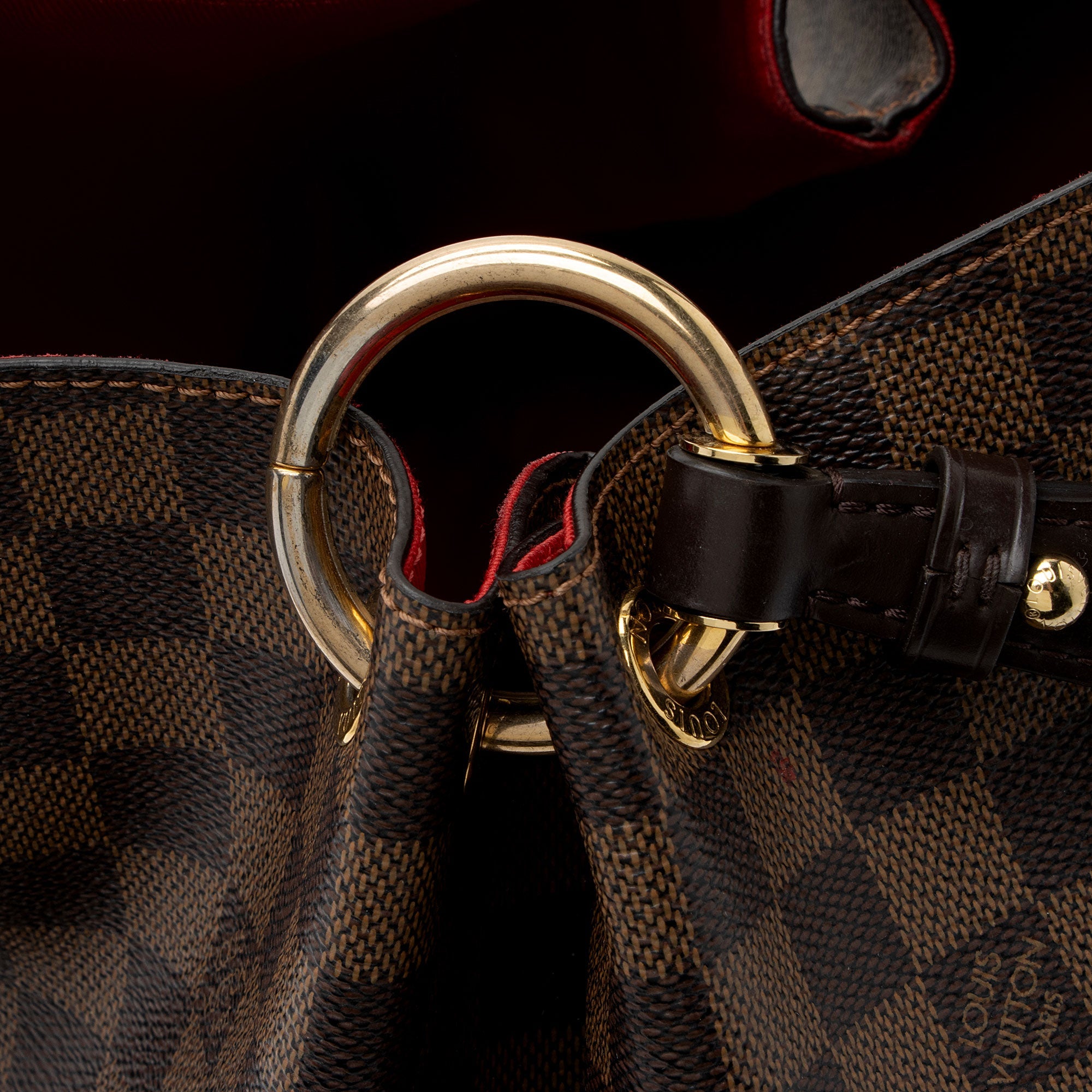 Louis Vuitton Damier Ebene Graceful MM Hobo (SHF-NqYGGJ)