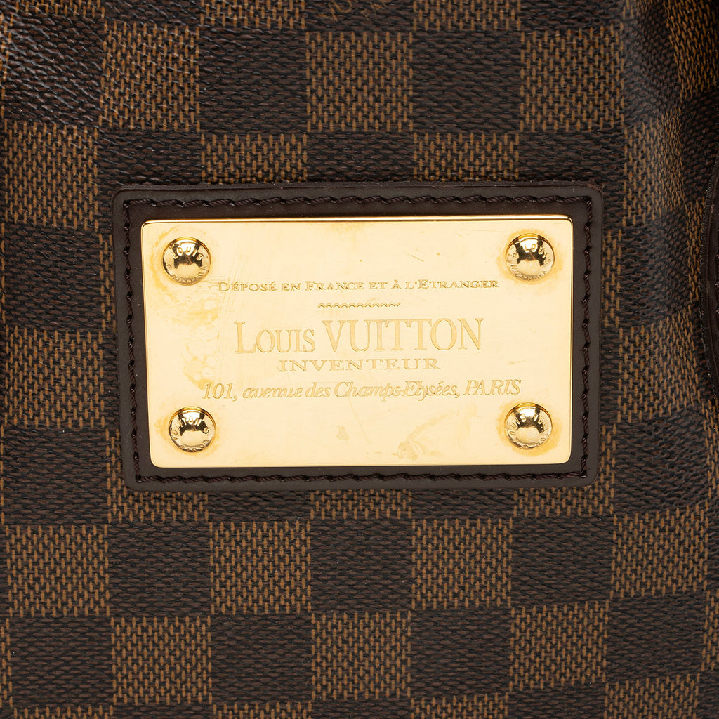 Louis Vuitton Damier Ebene Hampstead MM Tote (SHF-beZ8jV)