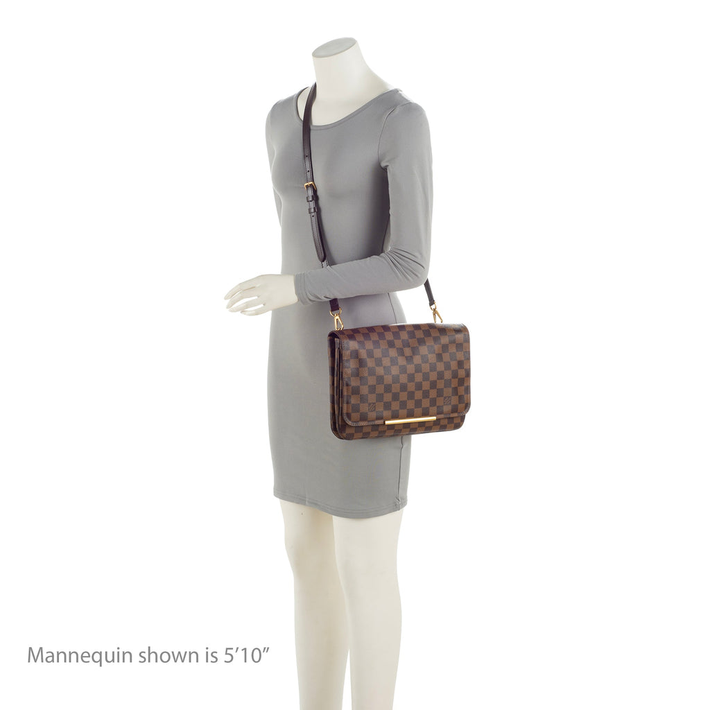 Louis Vuitton Damier Ebene Hoxton GM Shoulder Bag (SHF-23763)