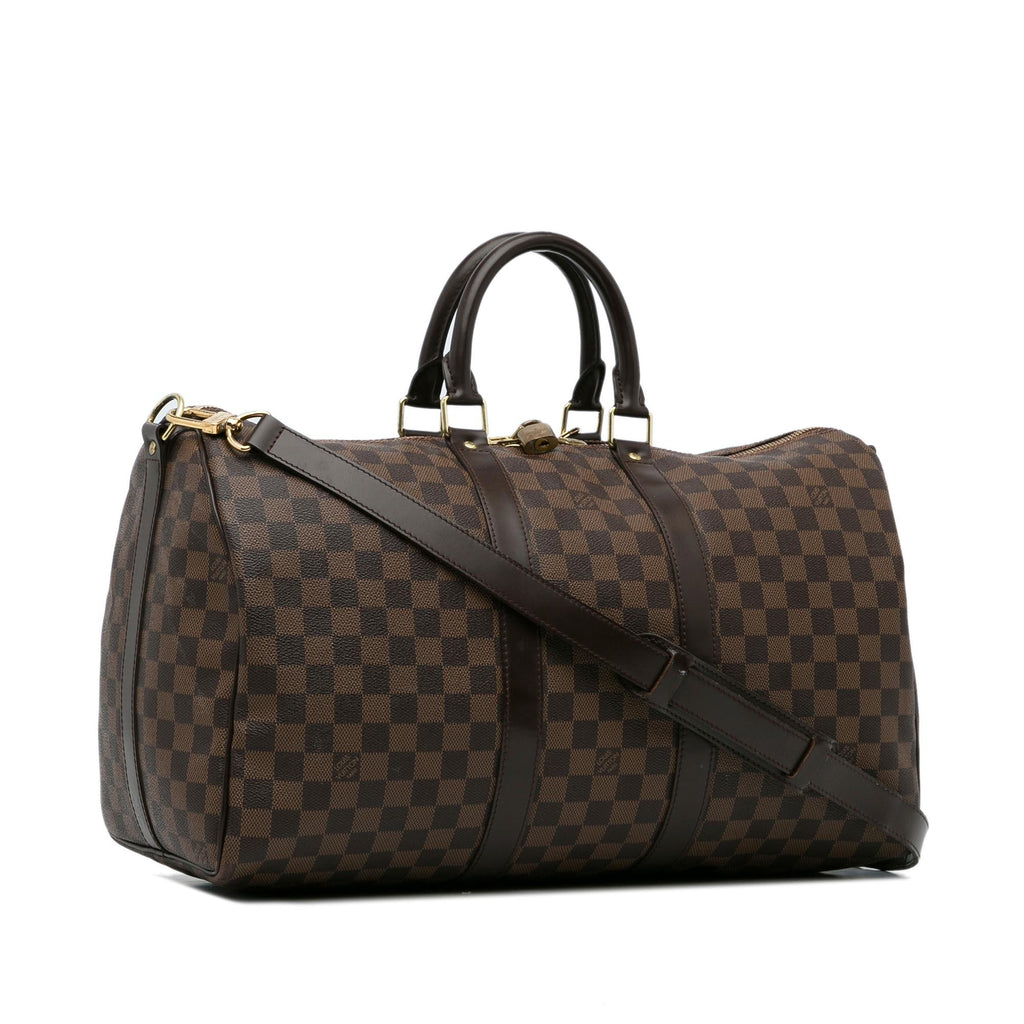 Louis Vuitton Damier Ebene Keepall Bandouliere 50 (SHG-pkT9wf)