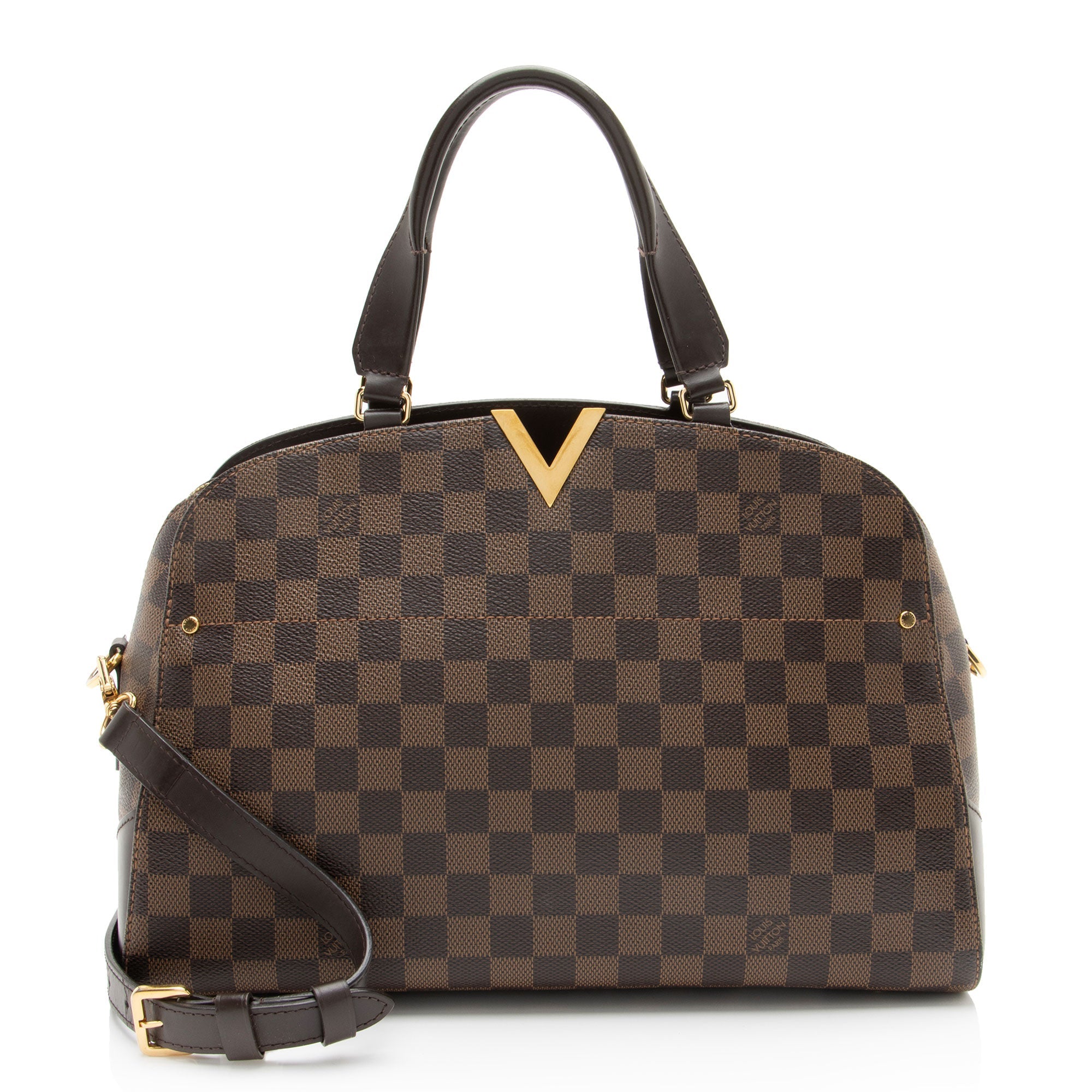 Louis Vuitton Damier Ebene Kensington Bowler Satchel
