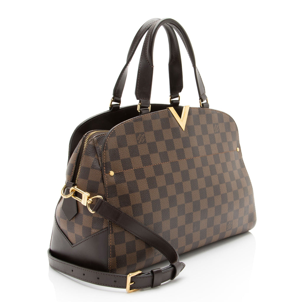 Louis Vuitton Damier Ebene Kensington Bowler Satchel
