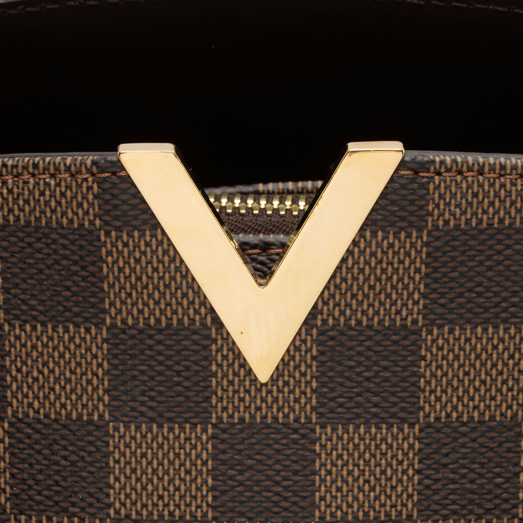 Louis Vuitton Damier Ebene Kensington Bowling Satchel (SHF-OyYSEG)