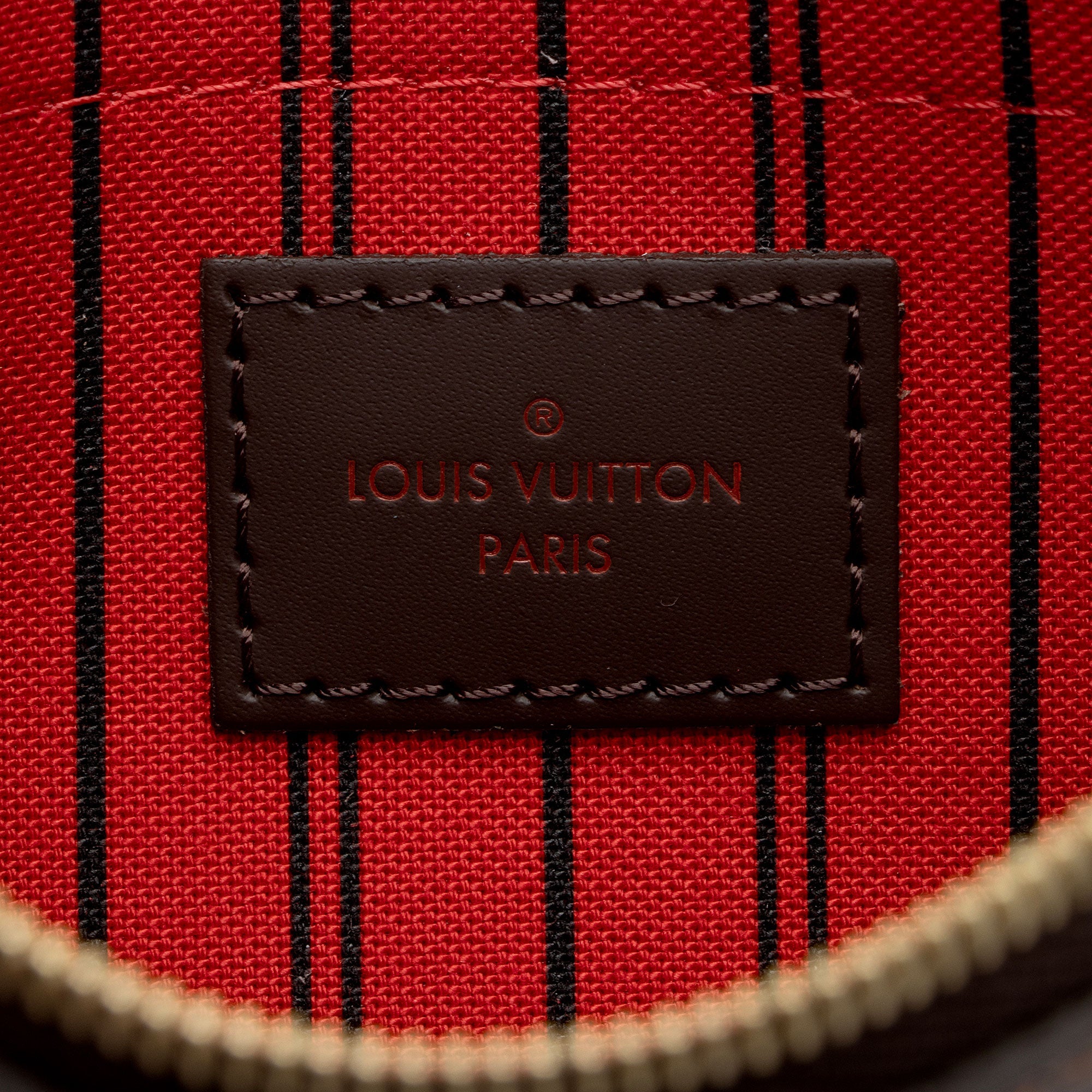 Louis Vuitton Damier Ebene Neverfull GM Pochette (SHF-BahZMt)