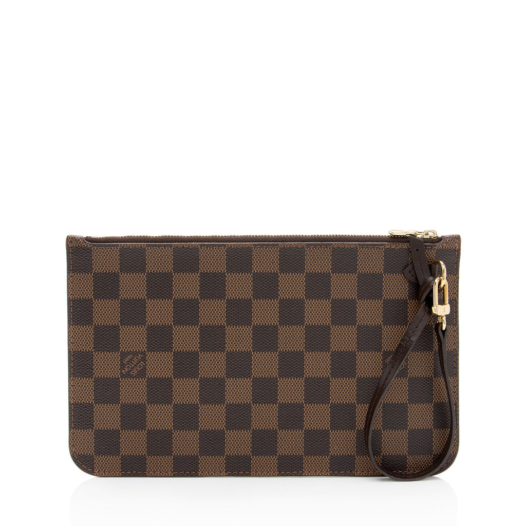Louis Vuitton Damier Ebene Neverfull GM Pochette (SHF-0861pJ)
