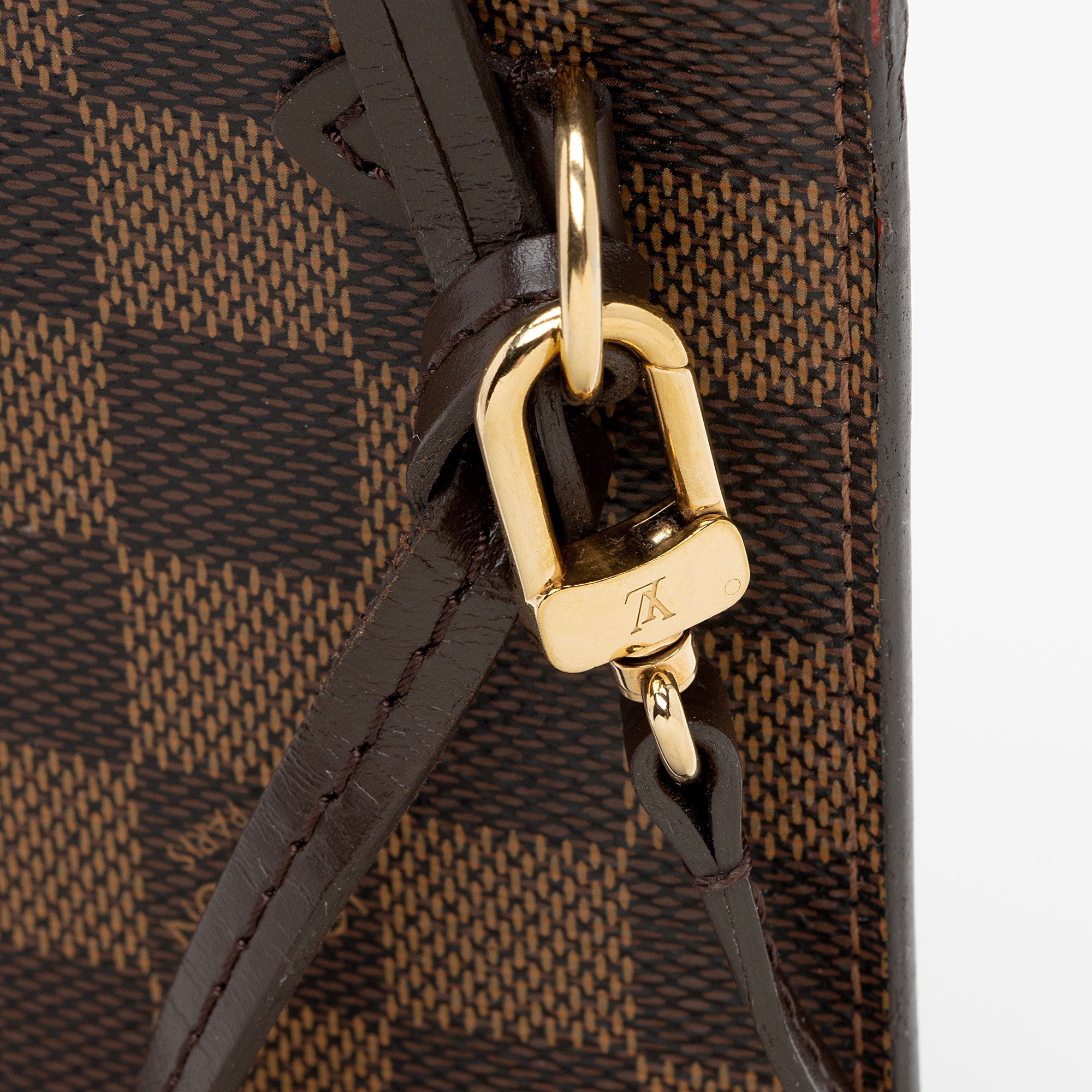 Louis Vuitton Damier Ebene Neverfull GM Pochette (SHF-0861pJ)