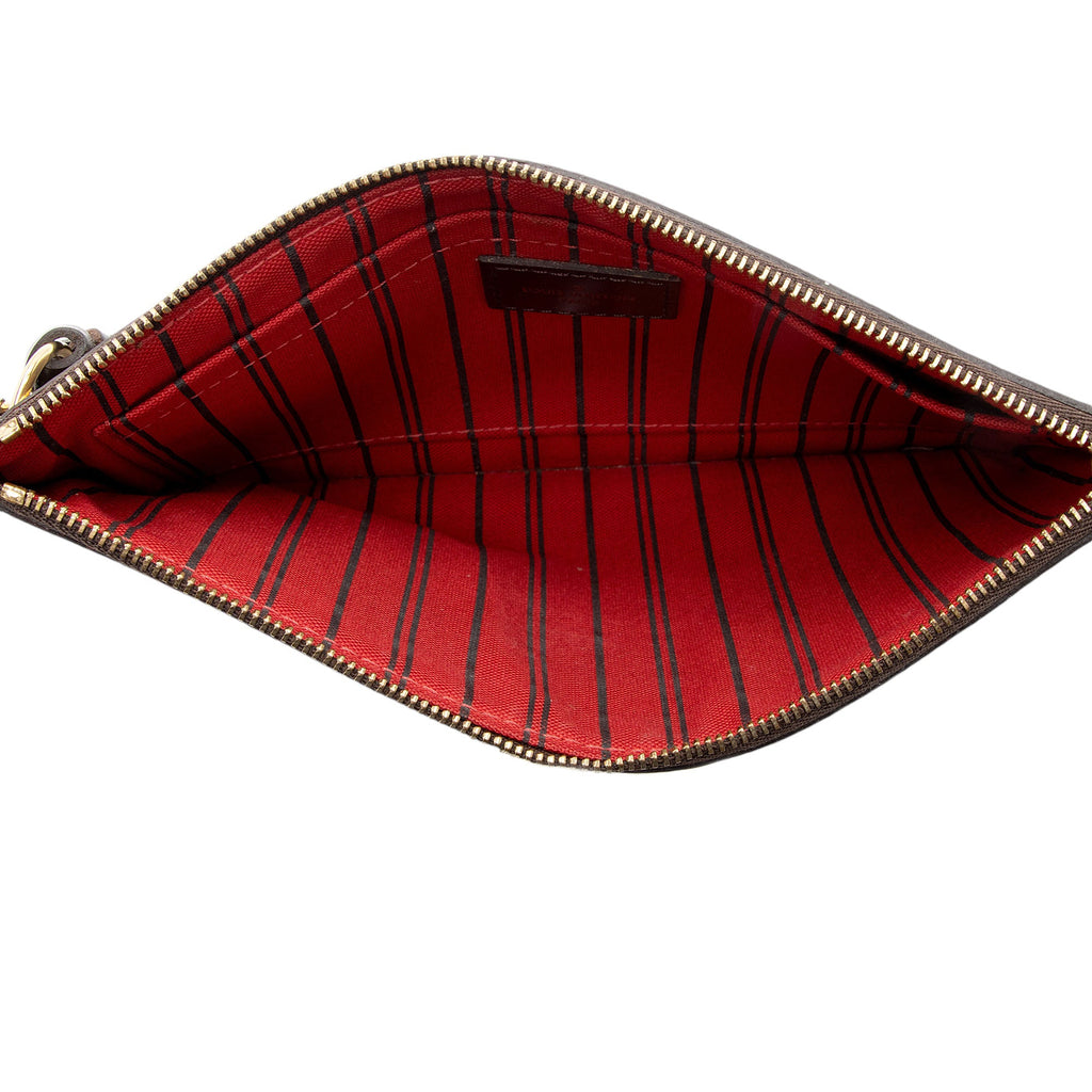 Louis Vuitton Damier Ebene Neverfull GM Pochette (SHF-0861pJ)