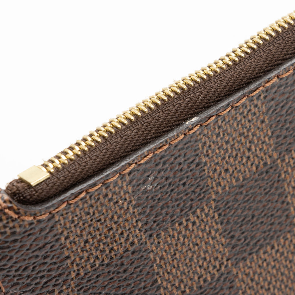 Louis Vuitton Damier Ebene Neverfull MM Pochette (SHF-23456)