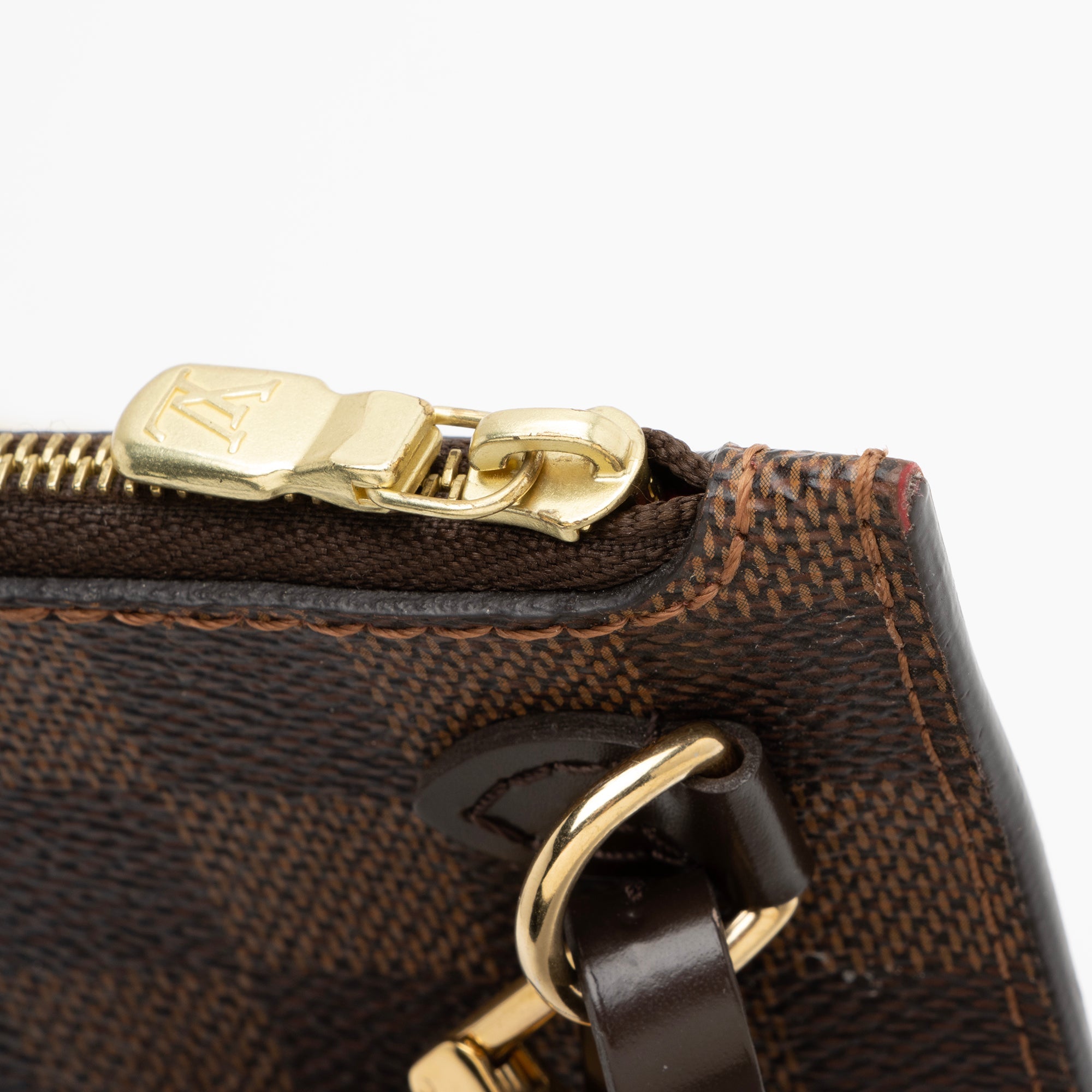 Louis Vuitton Damier Ebene Neverfull MM Pochette (SHF-23456)